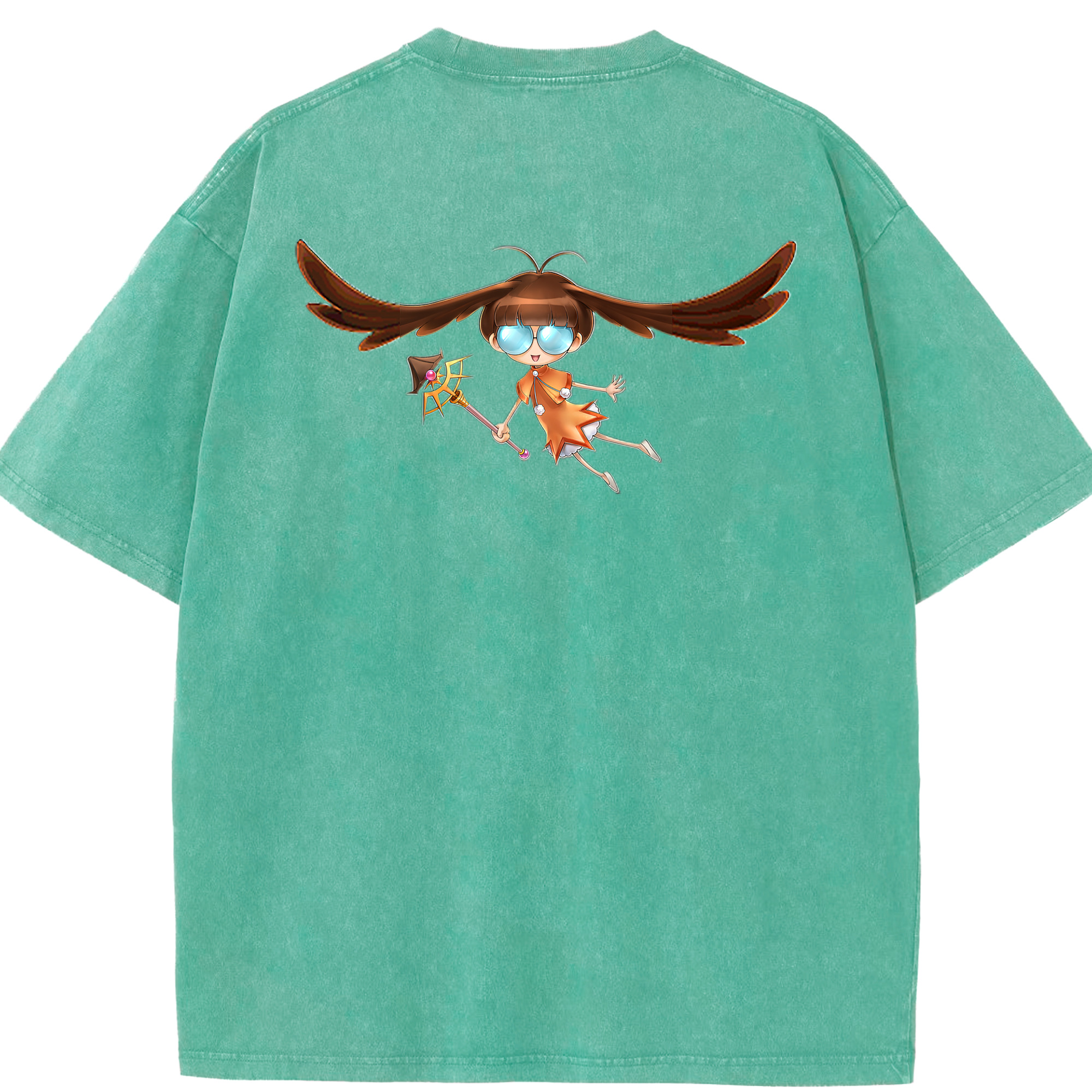 （画像用） 遊☆戯☆王 Yu-Gi-Oh! 綿100% ヴィンテージ風 半袖Tシャツ（背面プリント）